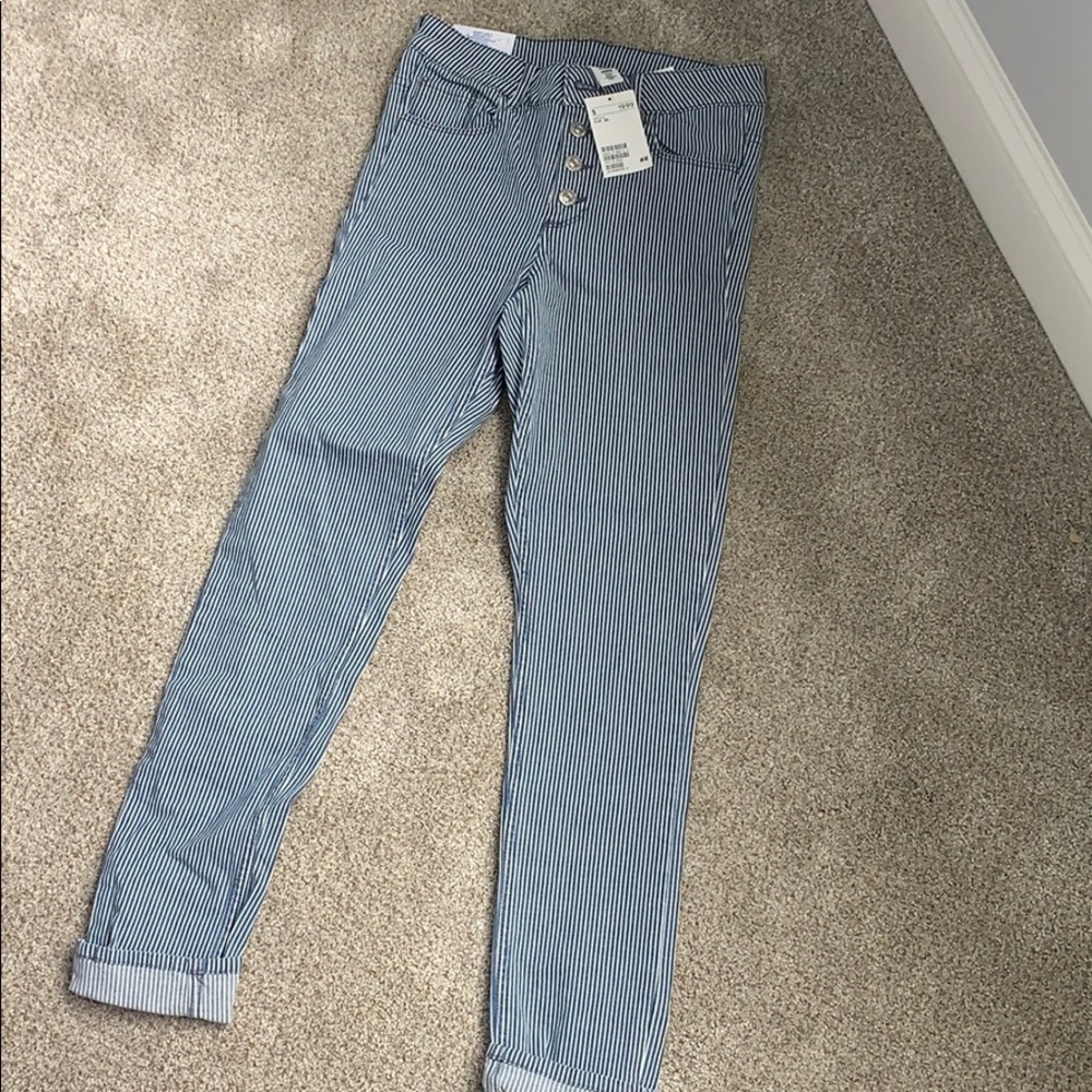 Pinstriped Skinny jeans